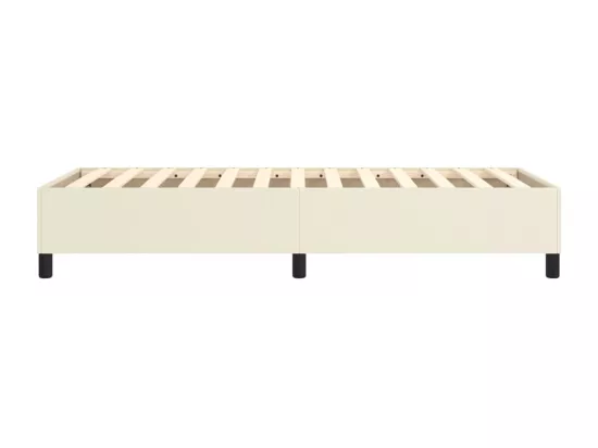 Sommier tapissier Crème 100x200 cm Similicuir