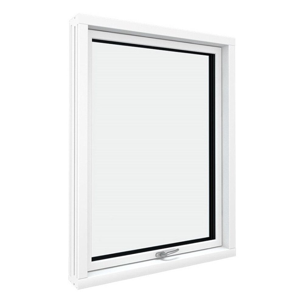 VINDU GENUA TOPPSVING 2-GLASS 11X11 HVITMALT