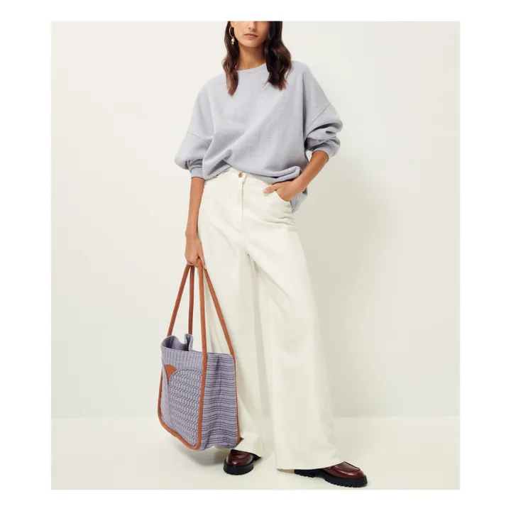 Sessùn Sweat Oversize Chebbi | Violet chiné