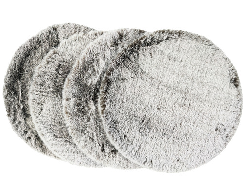 Romance zitkussenset van 4, naturel melange, Ø 35 cm