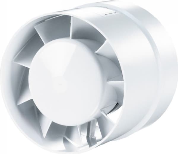 Ventiler Kanalvifte med blandet flow fi 100 14W 36dB hvit (100VKO1)