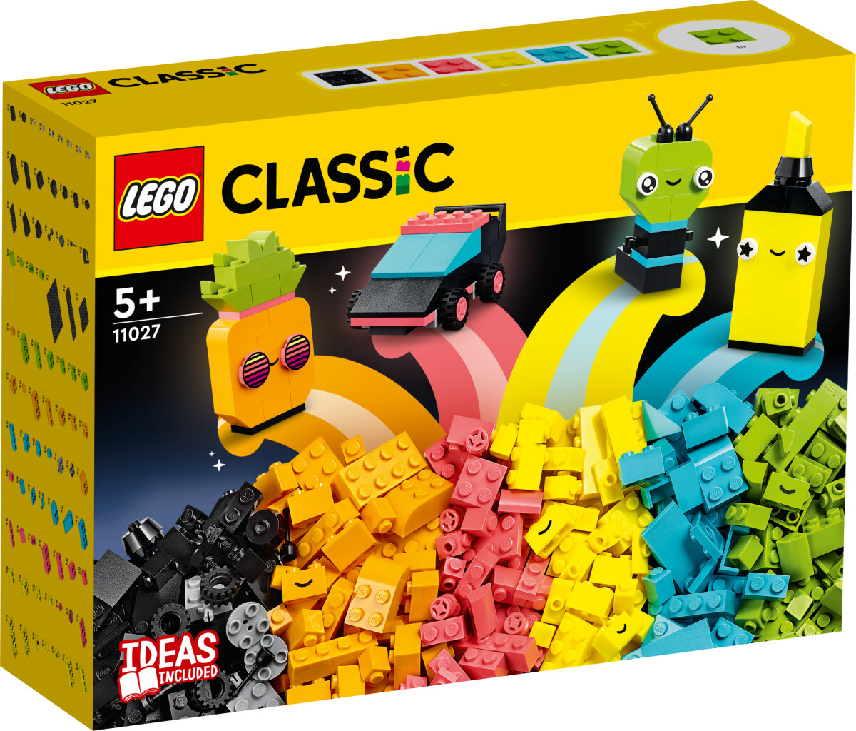 Lego Classic - Kreativt Sjov Med Neonfarver - 11027