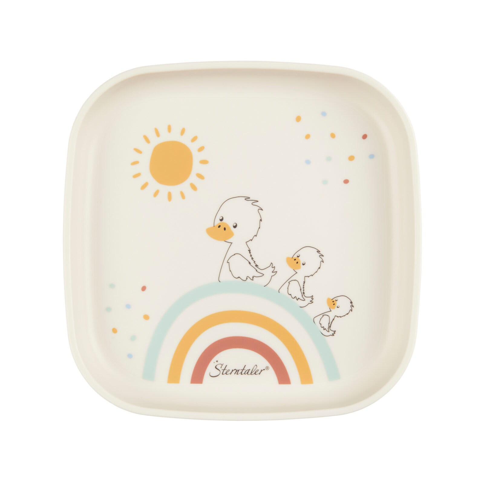 Sterntaler Kindergeschirr Ente Edda Regenbogen 5er Set
