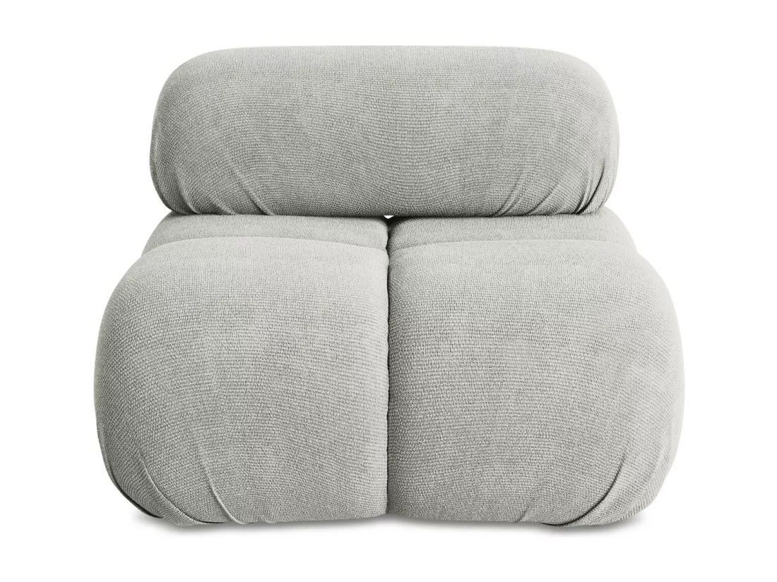 Fauteuil en Chenille - gris clair - LOKUA