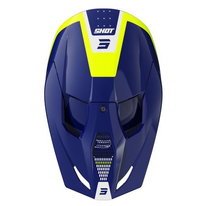 Casque cross Shot FURIOUS - LEAGUE 2025 - Bleu / Jaune