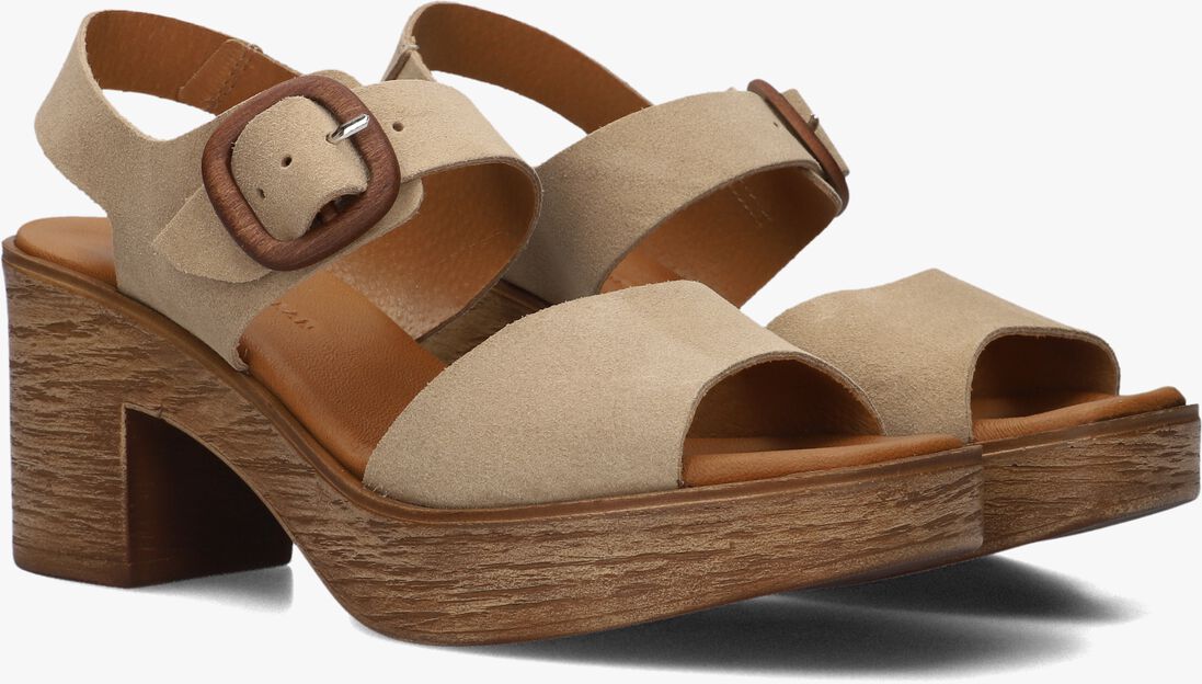 beige stefano lauran sandalen met hak 930