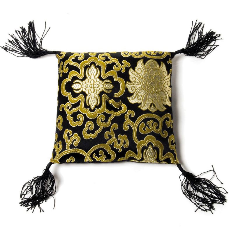 Klangschalenkissen, schwarz/gold, L 16 cm, B 16 cm, H 6 m günstig bestellen