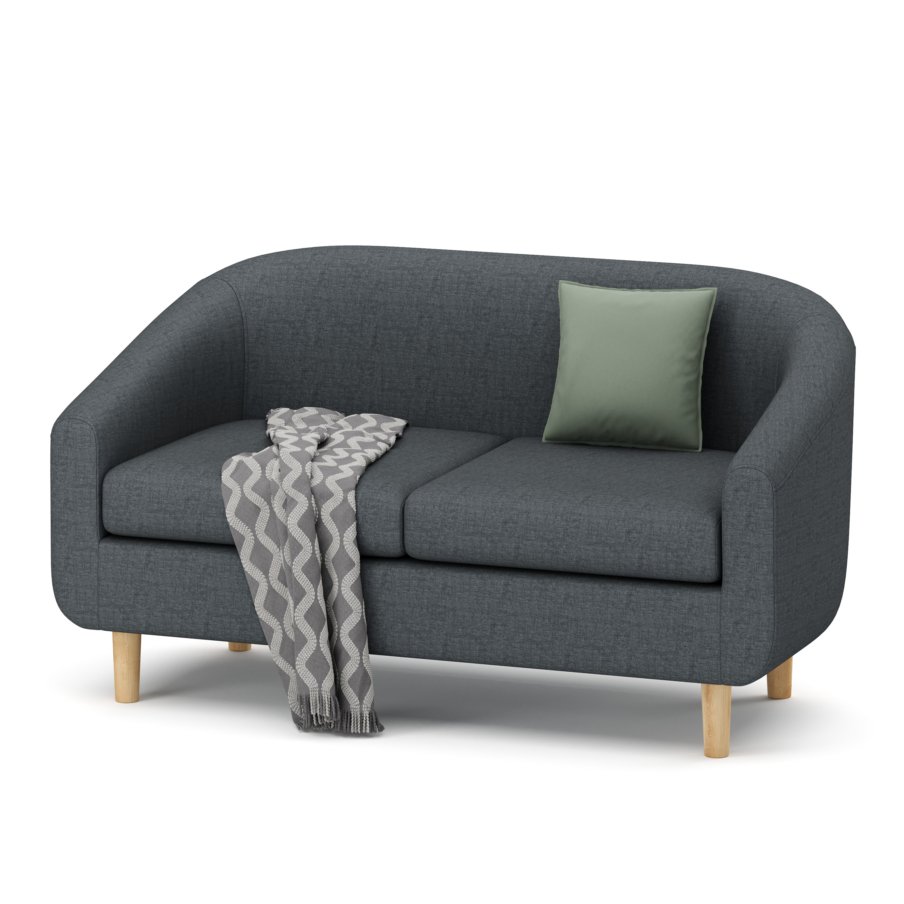 Sofa HEATHER 2-Sitzer anthrazit