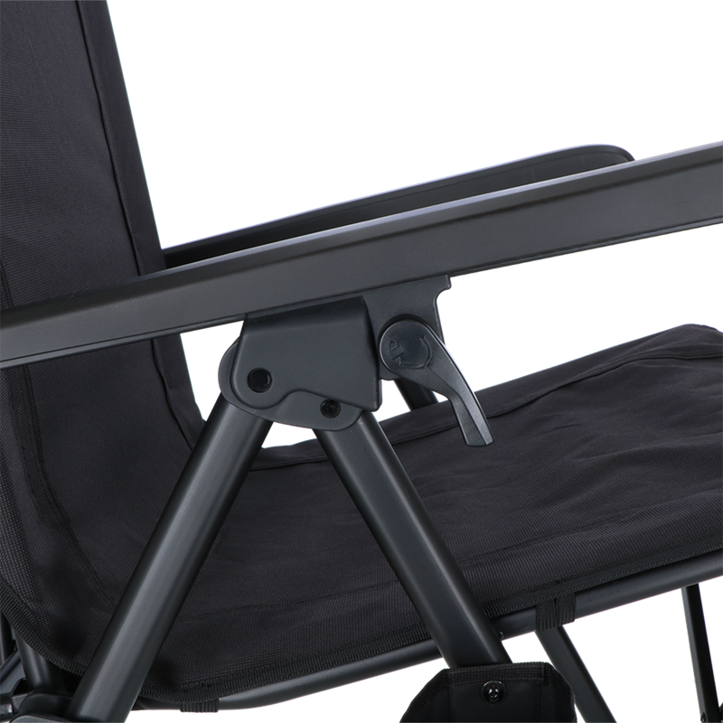 Travellife Festo set van 2 relaxstoelen - Graphite Black