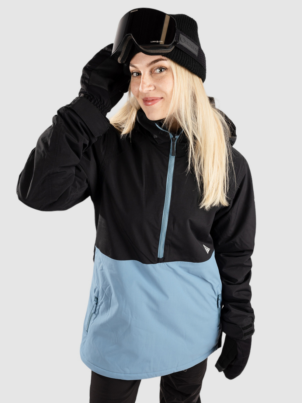 Aperture Apres Anorak caviar/blue heaven