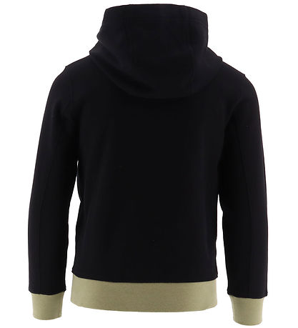 Stone Island Kapuzenpullover - Schwarz m. Matt Armygrün