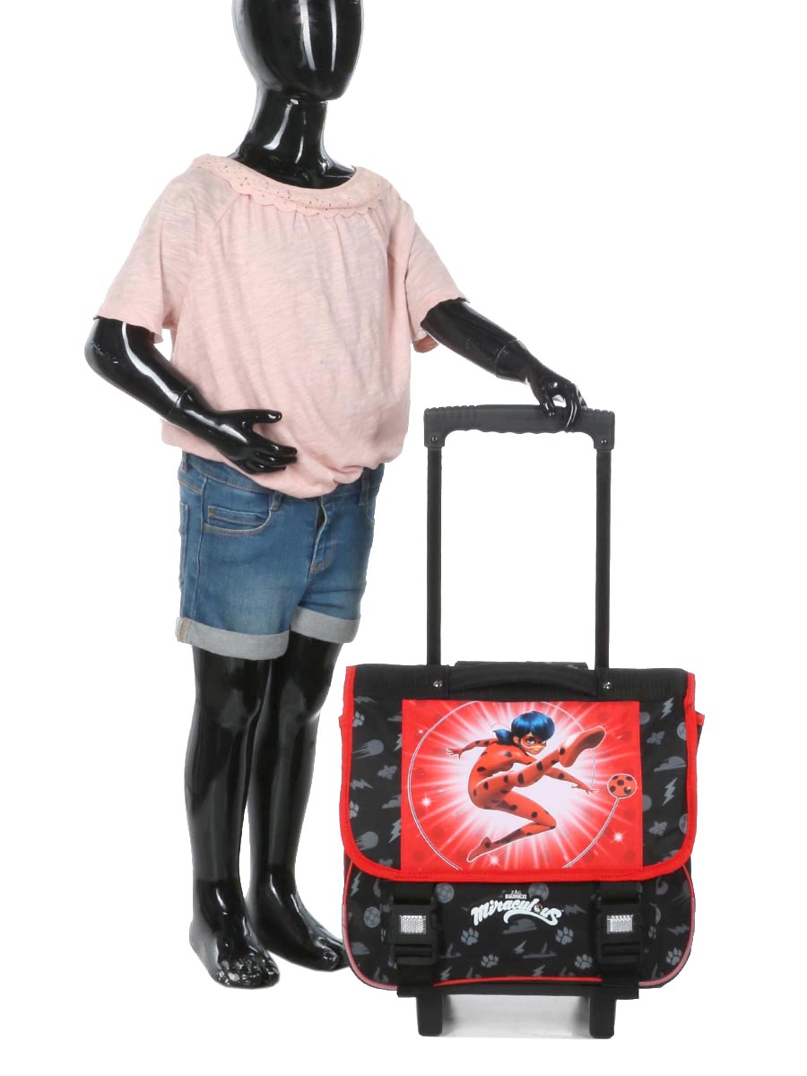 Cartable À roulettes Miraculous Love and Courage 38 cm