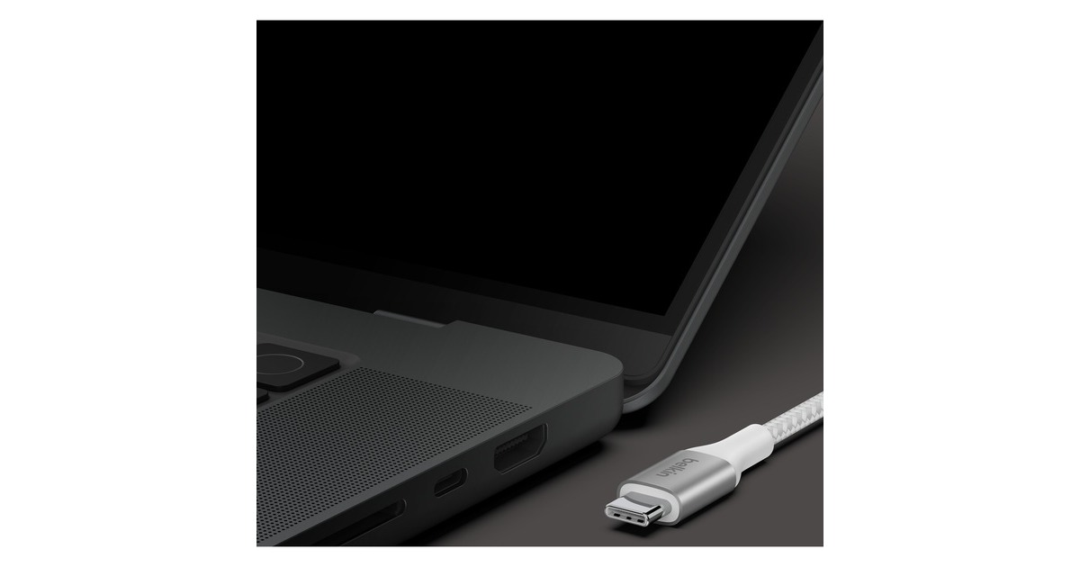 BelkinBoostCharge USB-C > USB-C kabel  (Wit, 1 meter, 240 W)
