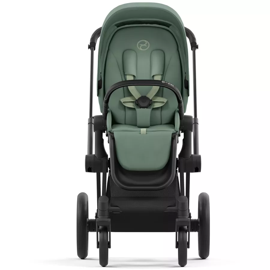 cybex PLATINUM Kombikinderwagen New Priam Priam Matt Black Leaf Green