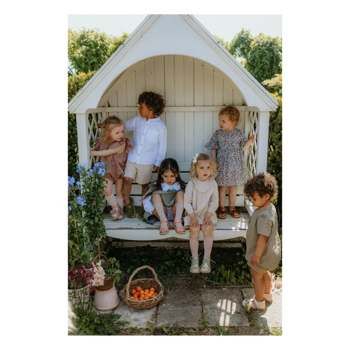 Petit Nord Sandales Scratchs Gry | Crème