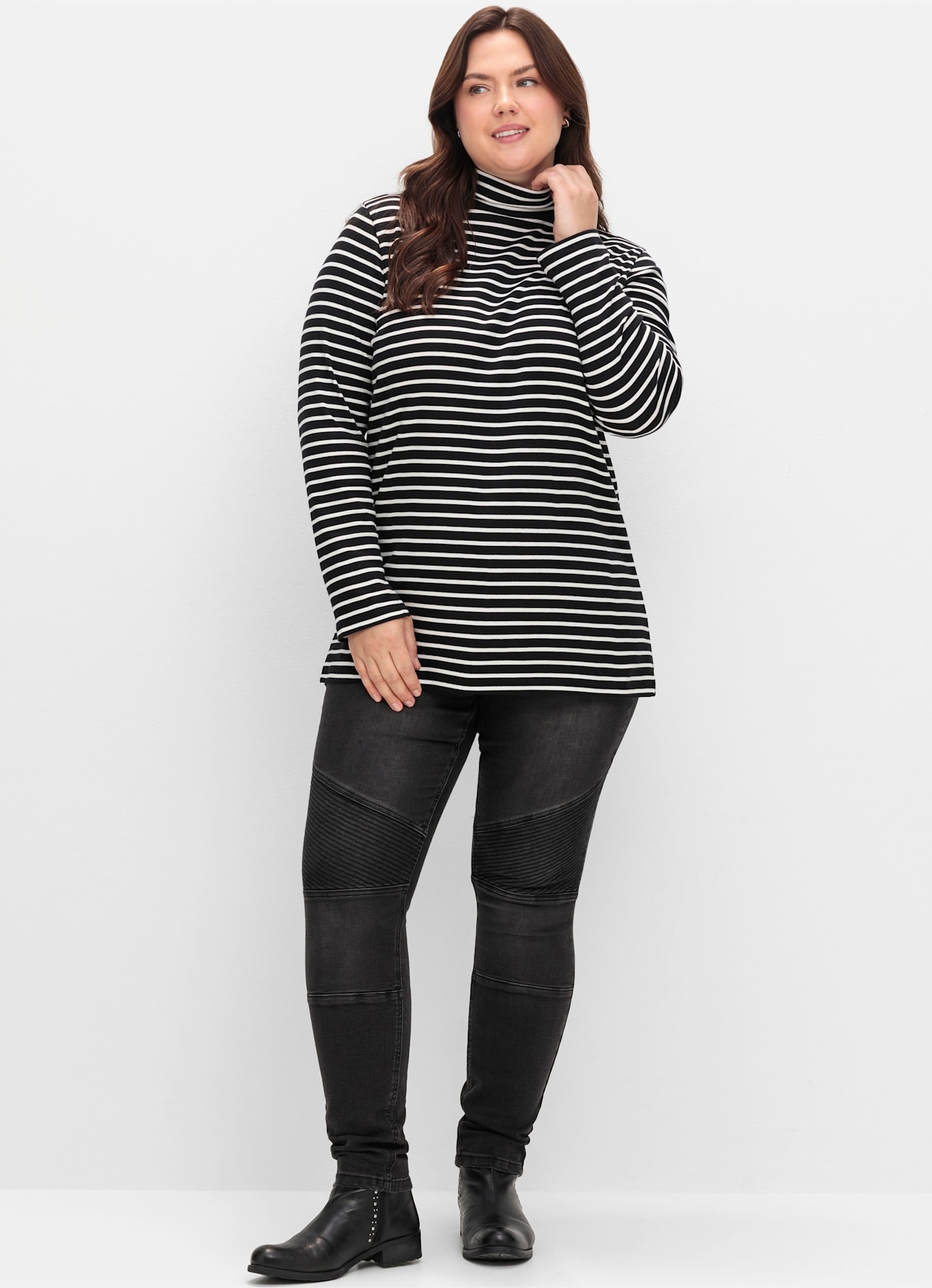 Sheego Rollkragenshirt »Rollkragenshirt«, 1 Stk.