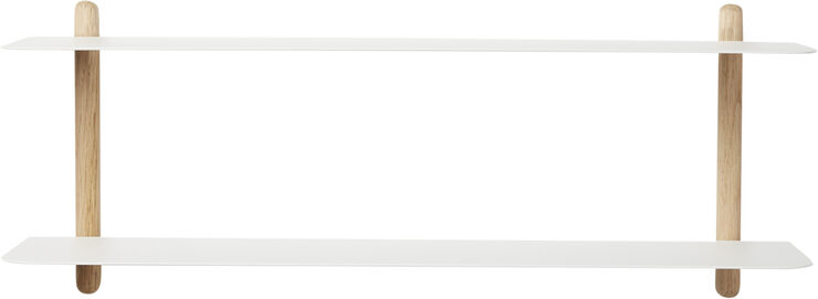 GEJST Nivo hylde F lys eg/ hvid Hvid