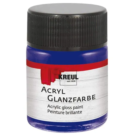 KREUL Acryl Glanzfarbe Dunkelblau 50 ml