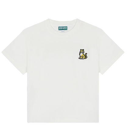 Kenzo T-Shirt - Ivory m. Tiger