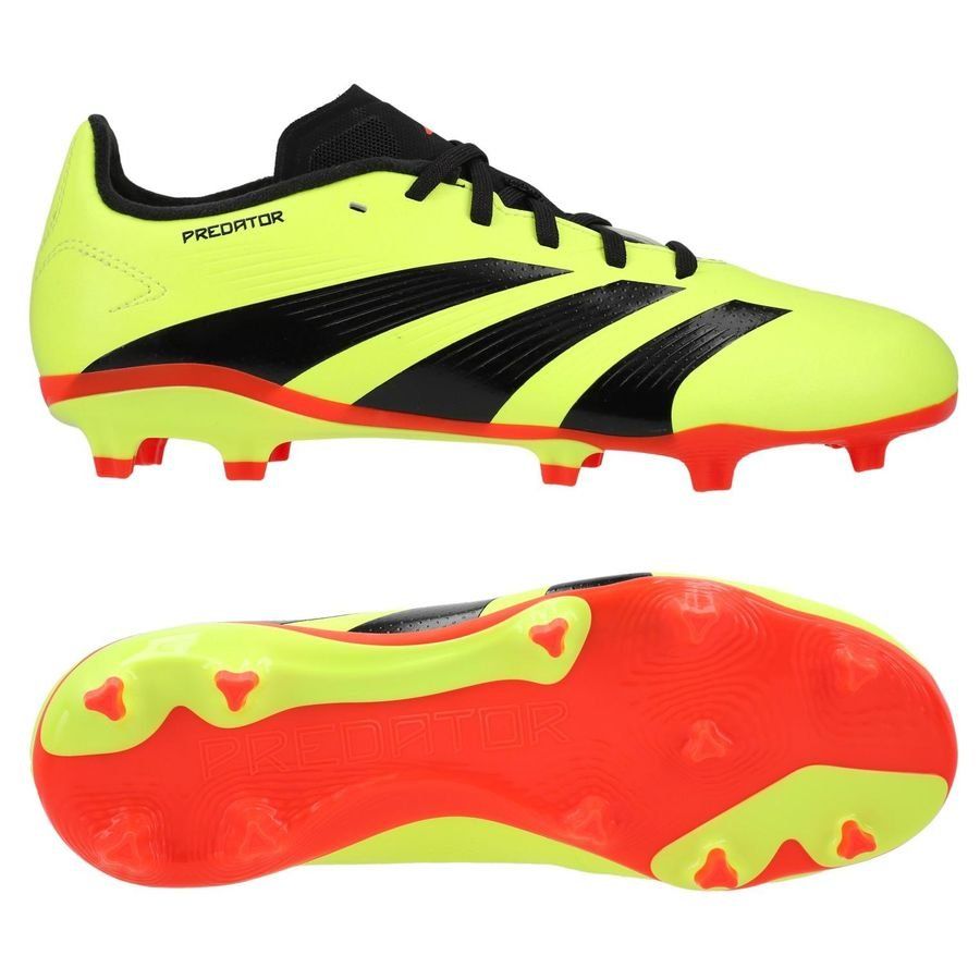 adidas Predator League FG Energy Citrus - Jaune/Noir/Rouge Enfant