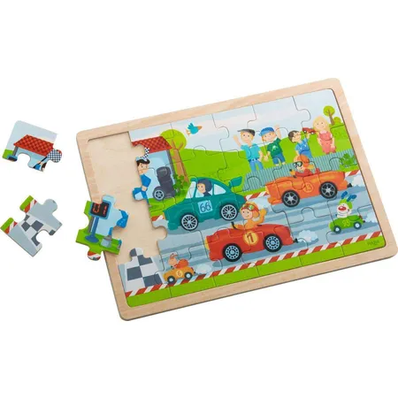HABA 301941 Holzpuzzle Flotte Flitzer