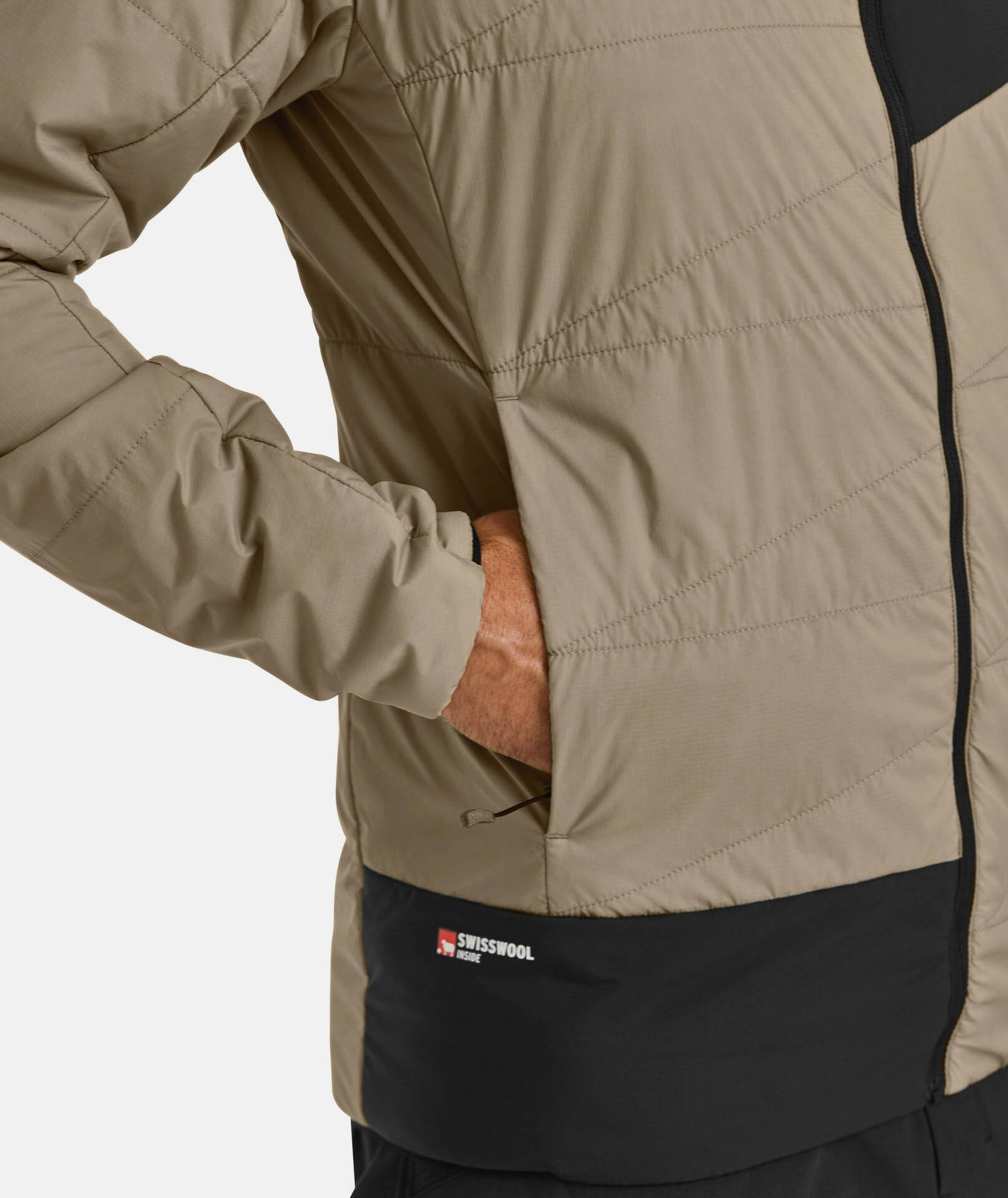 Swisswool Piz Duan Jacket Herre 87101/Grey Sand