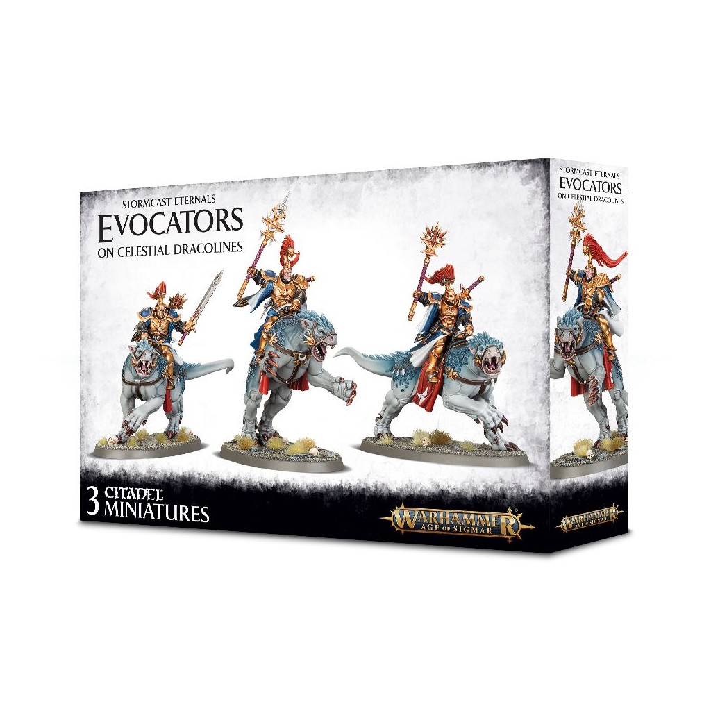 Age of Sigmar : Order - Stormcast Eternals Evocators on Celestial Dracolines