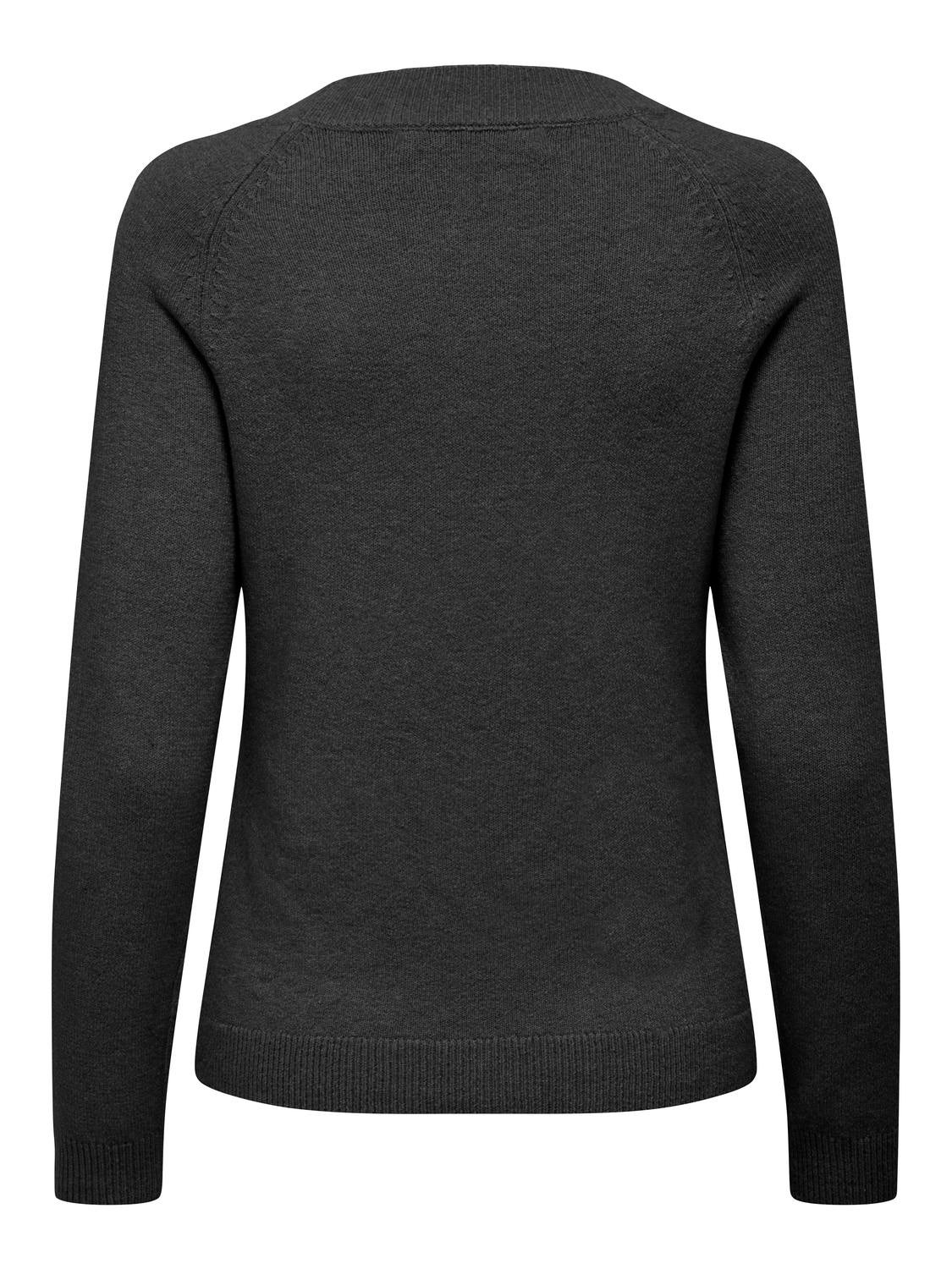 ONLRICA Strickpullover Dark Grey Melange