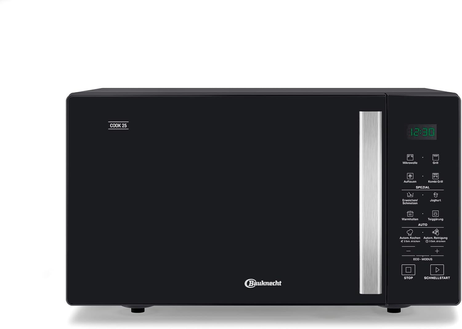 Bauknecht MWK 253 B Mikrowelle/ 25 l Garraum/Automatikprogramme/Schmelzfunktion/Kombination Grill und Mikrowelle/Schnellstart-Funktion (Rapid-Start)/ RapidDefrost Auftaufunktion/Warmhaltestufe
