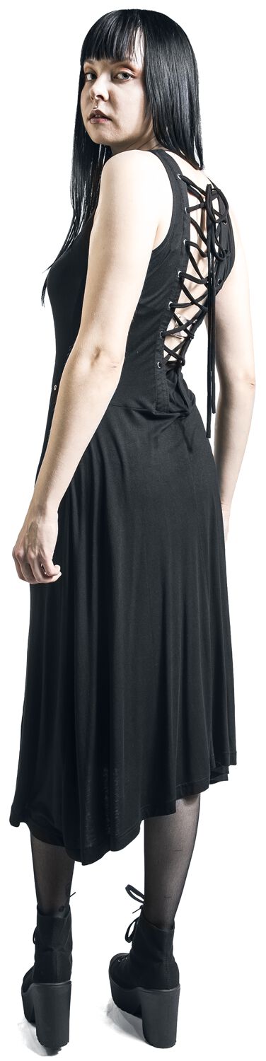 Robe avec laçage | Gothicana by EMP Robe mi-longue