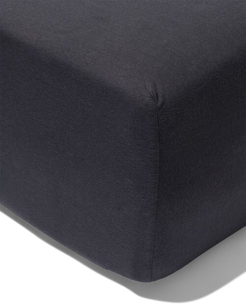 drap-housse pour boxspring jersey 160x200 gris foncé