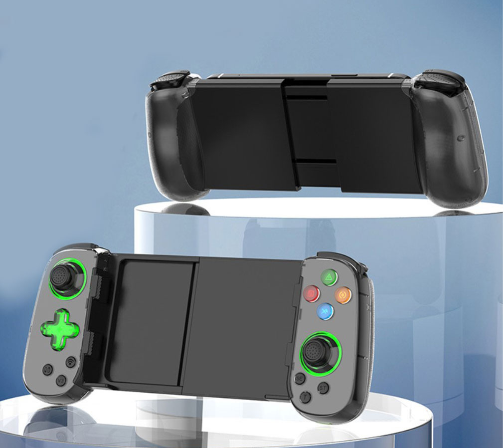 Universal Bluetooth Mobile Gamepad Gaming Controller für Smartphones / Tablets mit einer Grösse von 127-180mm (iOS / Android) - Schwarz