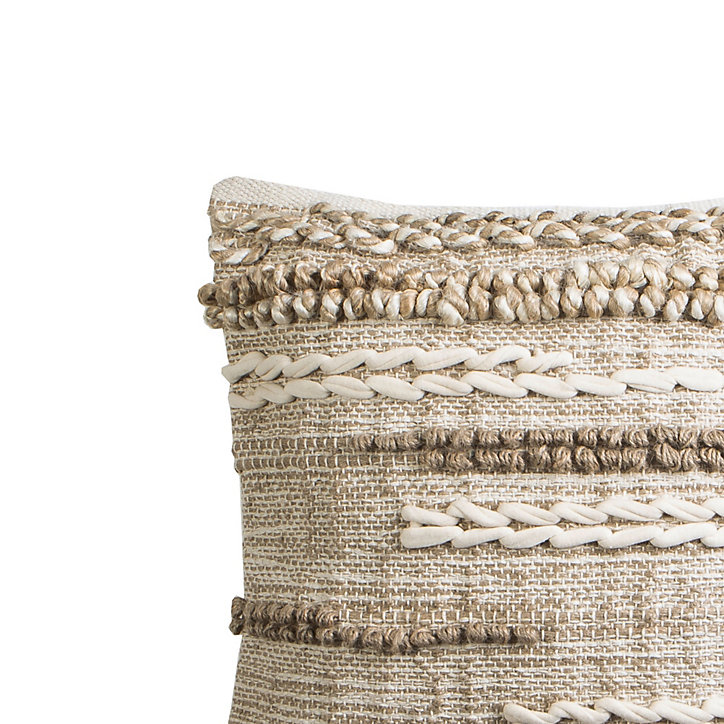Coussin Essaouira Deco&Co naturel L.45 x l.45 x ep.2cm
