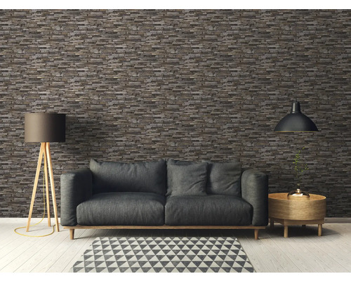 Vliesbehang 9142-17 Best of Wood'n Stone steen grijsbruin
