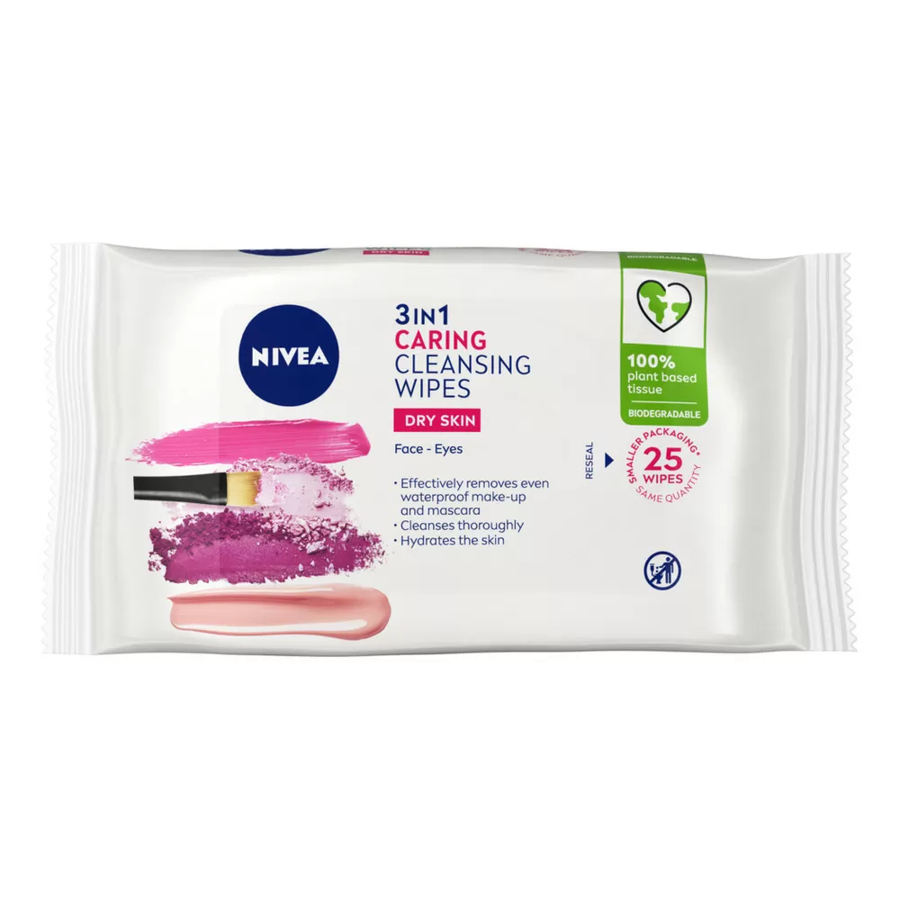 Nivea Gentle Cleansing Wipes - 25 stk.