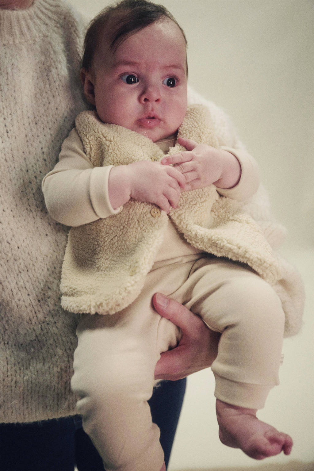 Petite Maison romper + broek Stormy beige
