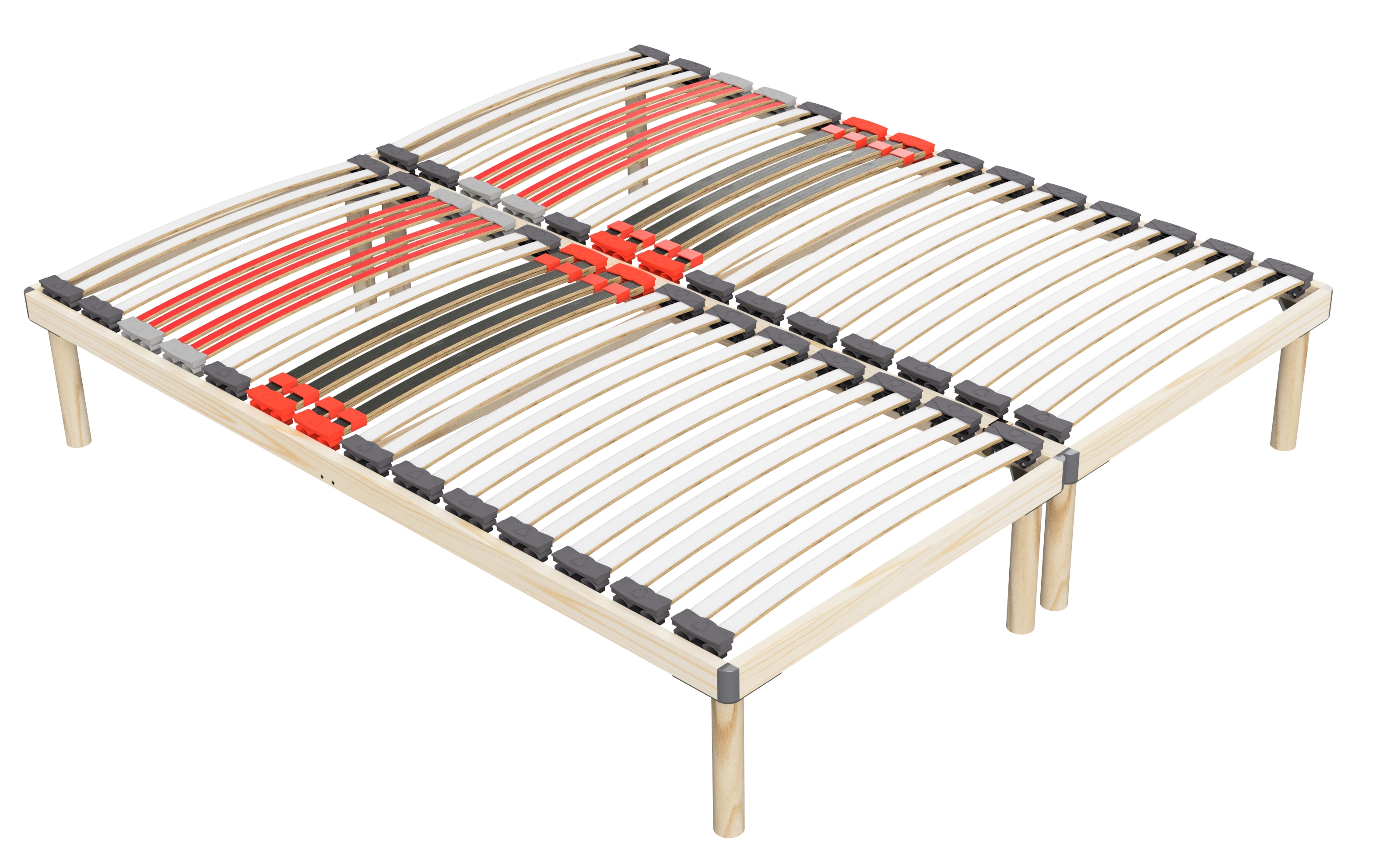 Coemo Hochwertiges Bettgestell mit Lattenrost DORADO 70 x 200 cm Massivholz Buche