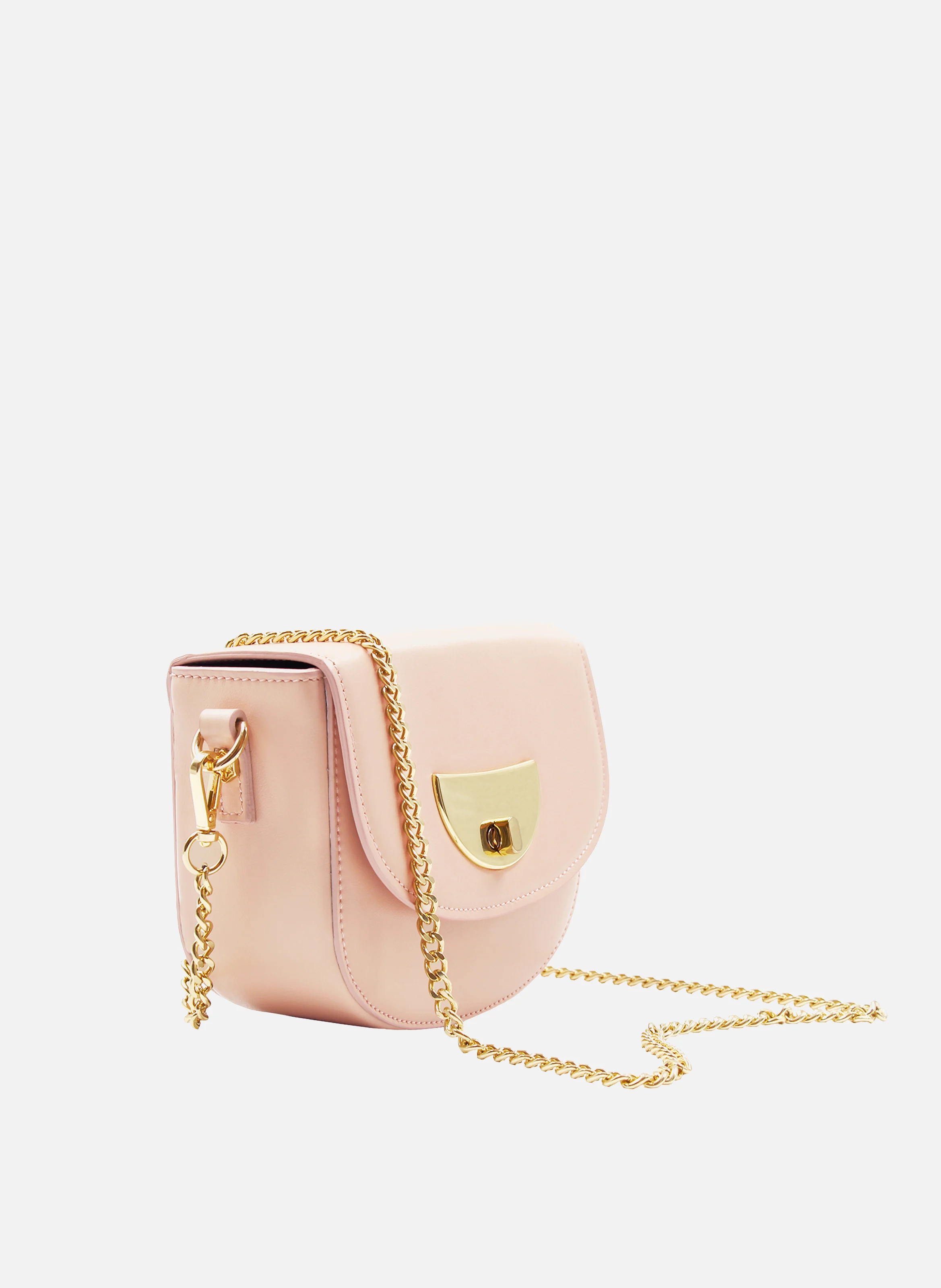 Mini sac cuir lisse | Rose