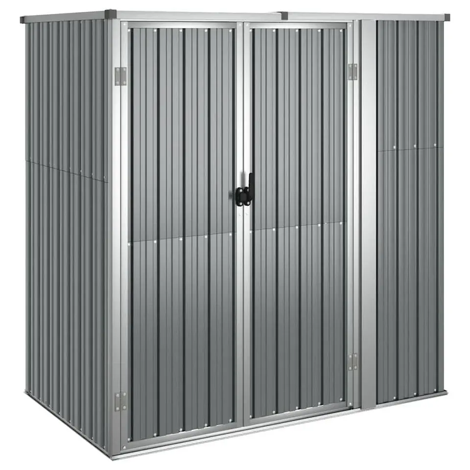 vidaXL - Tuinschuur - Grijs - Staal