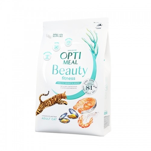 Ração para gatos Optimeal Beauty Fitness Healthy Weight Marine Cocktail