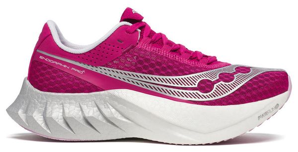 Chaussures Running Saucony Endorphin Pro 4 Rose/Blanc Femme