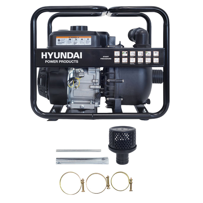 Hyundai vandpumpe benzin 6,5 hk 30.000 liter/time