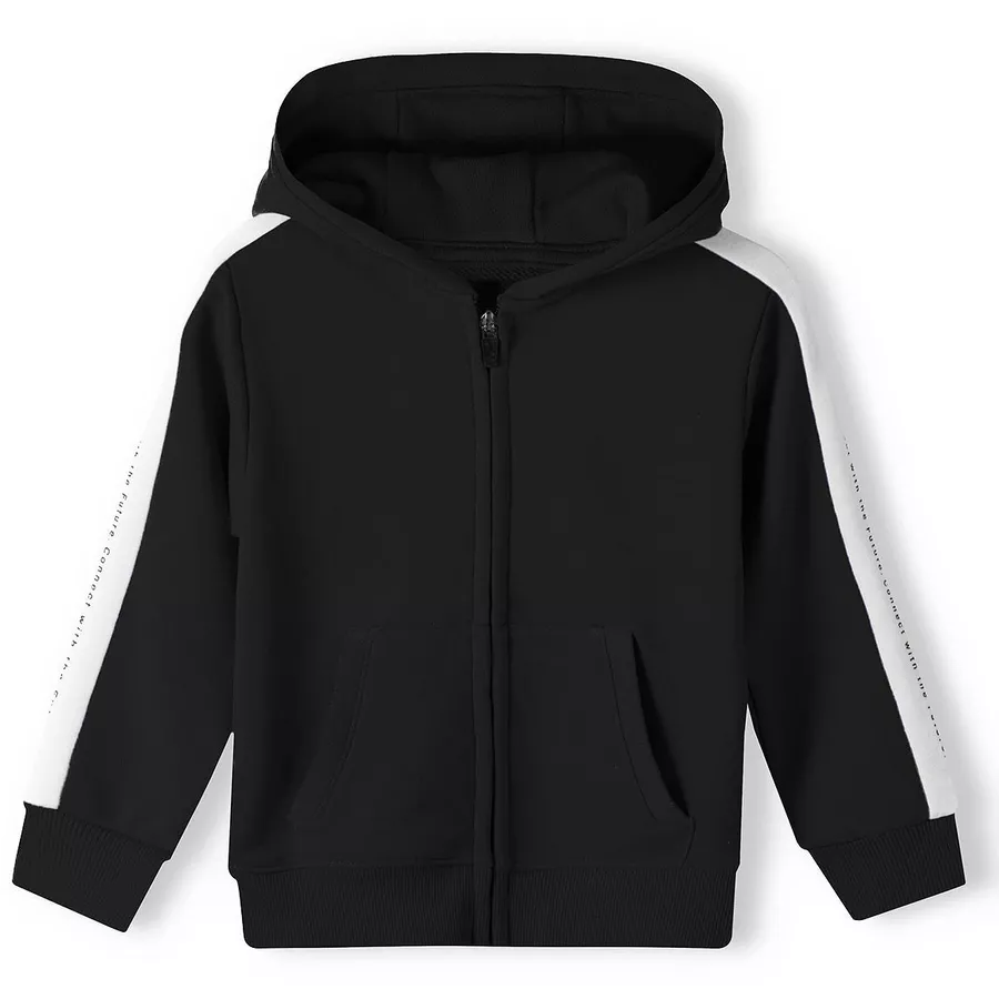 MINOTI Hoodie mit Zipper Schwarz