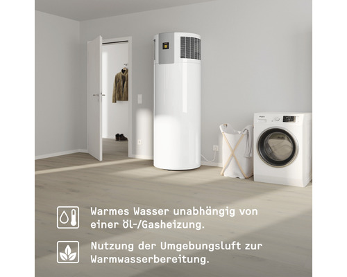 Stiebel Eltron WWK 300 elektronische warmtepomp voor warm tapwater, 300 liter