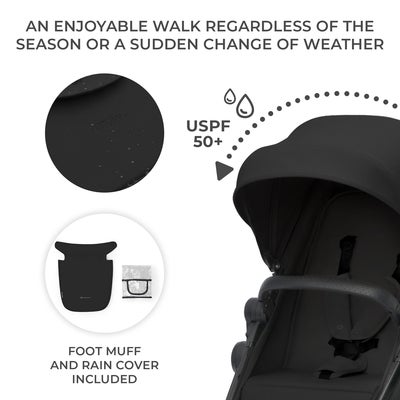 Kinderkraft 3-i-1 NEWLY Kombivogn Travelsystem, Classic Black