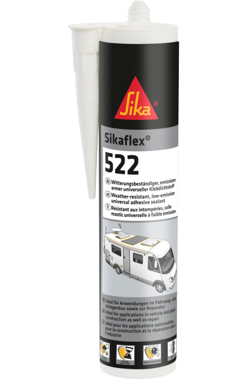 Sikaflex 522 Klebdichtstoff 300 ml Stahlgrau