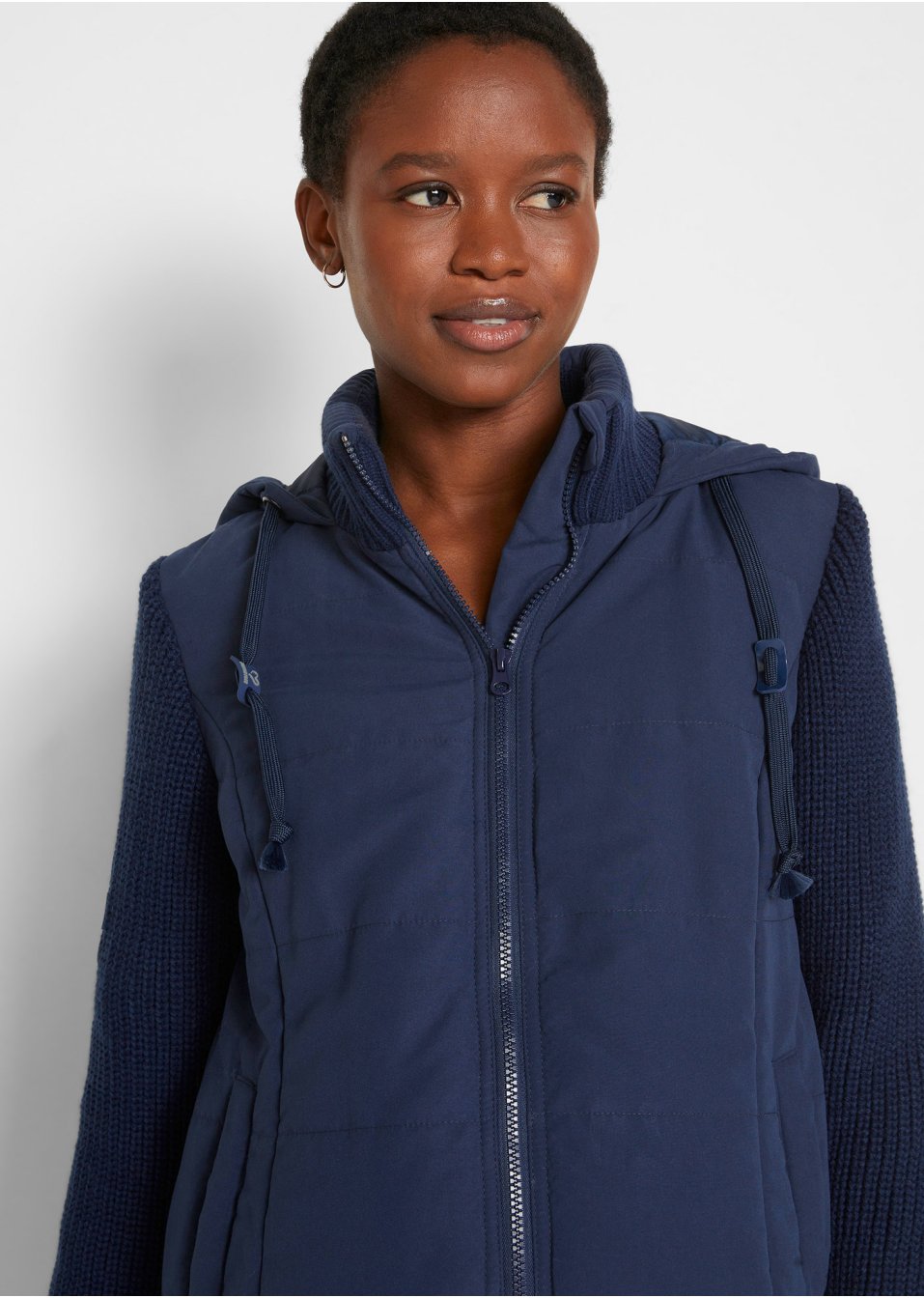 Veste de grossesse avec fonction portage avec manches en maille