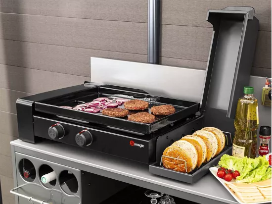 Plancha à gaz 2 brûleurs So Burger - Somagic