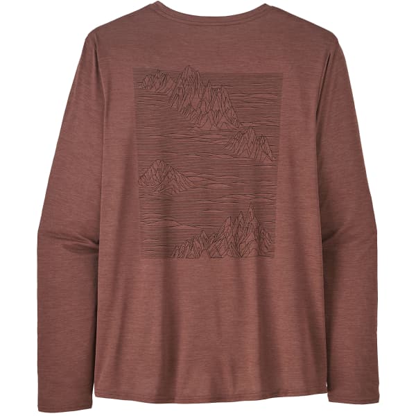 T-shirt randonnée PATAGONIA M'S L/S CAP COOL DAILY GRAPHIC SHIRT STRATASPIRE: DULSE MAUVE X-DYE