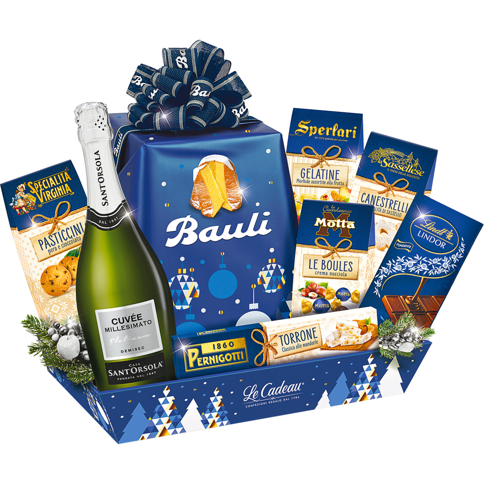 Geschenkkorb Blue Cobalto 8-tlg.